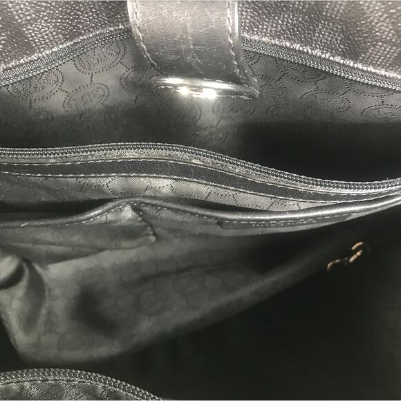 MICHAEL KORS Jet Set MK Signature Work Tote Bag Office Travel Busines Clasic EUC - Picture 12 of 15